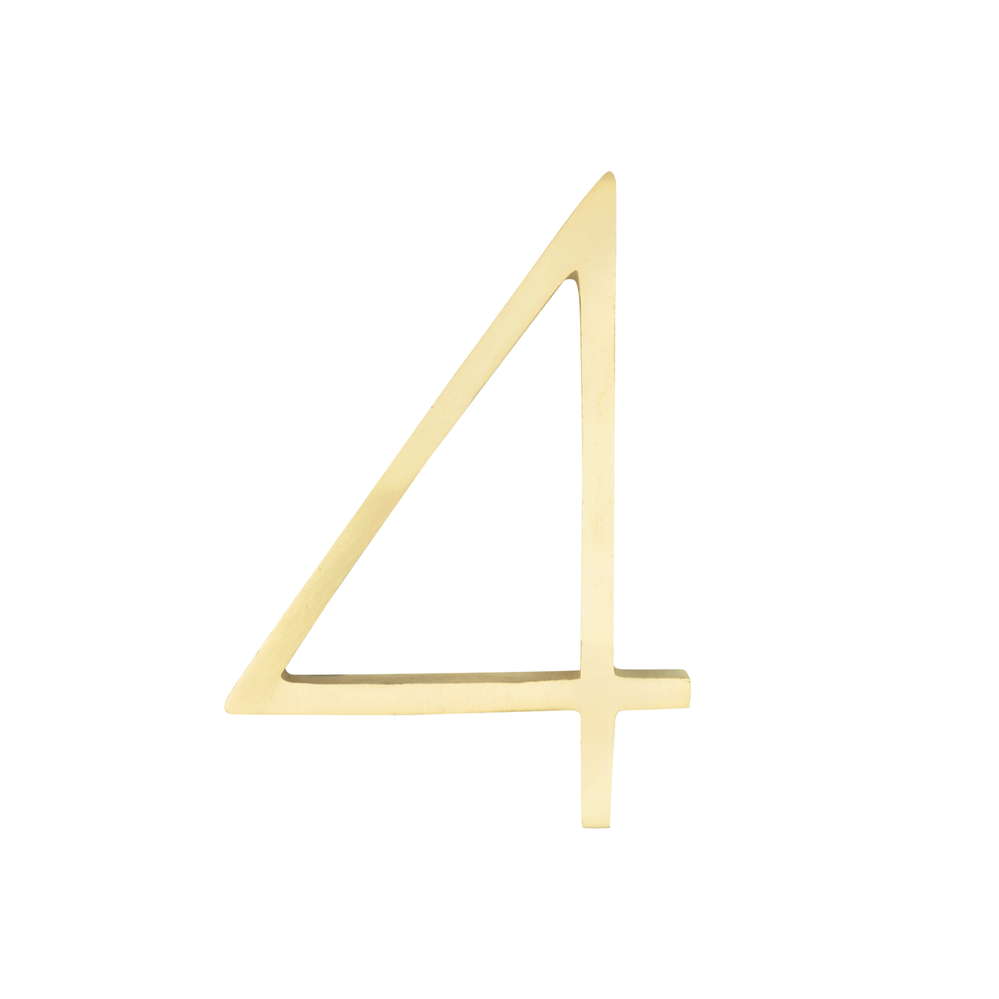 Sandleford Brass Toorak Number - 4 - 120mm