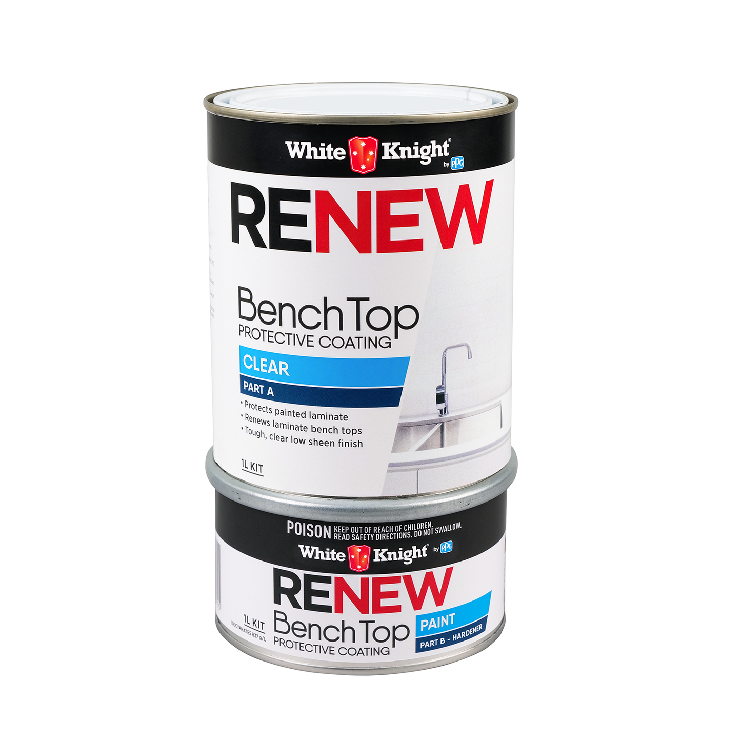 White Knight Clear Bench Top Protective Coating - 1L