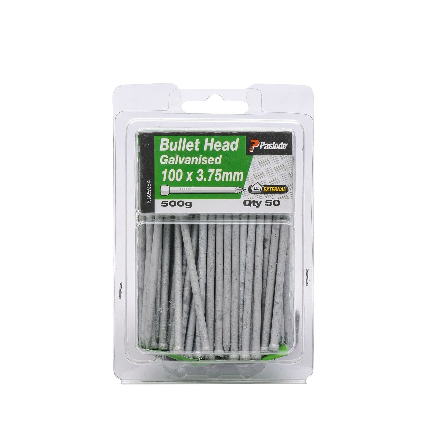 Paslode Bullet Head Nails - 100 x 3.75mm - Galvanised