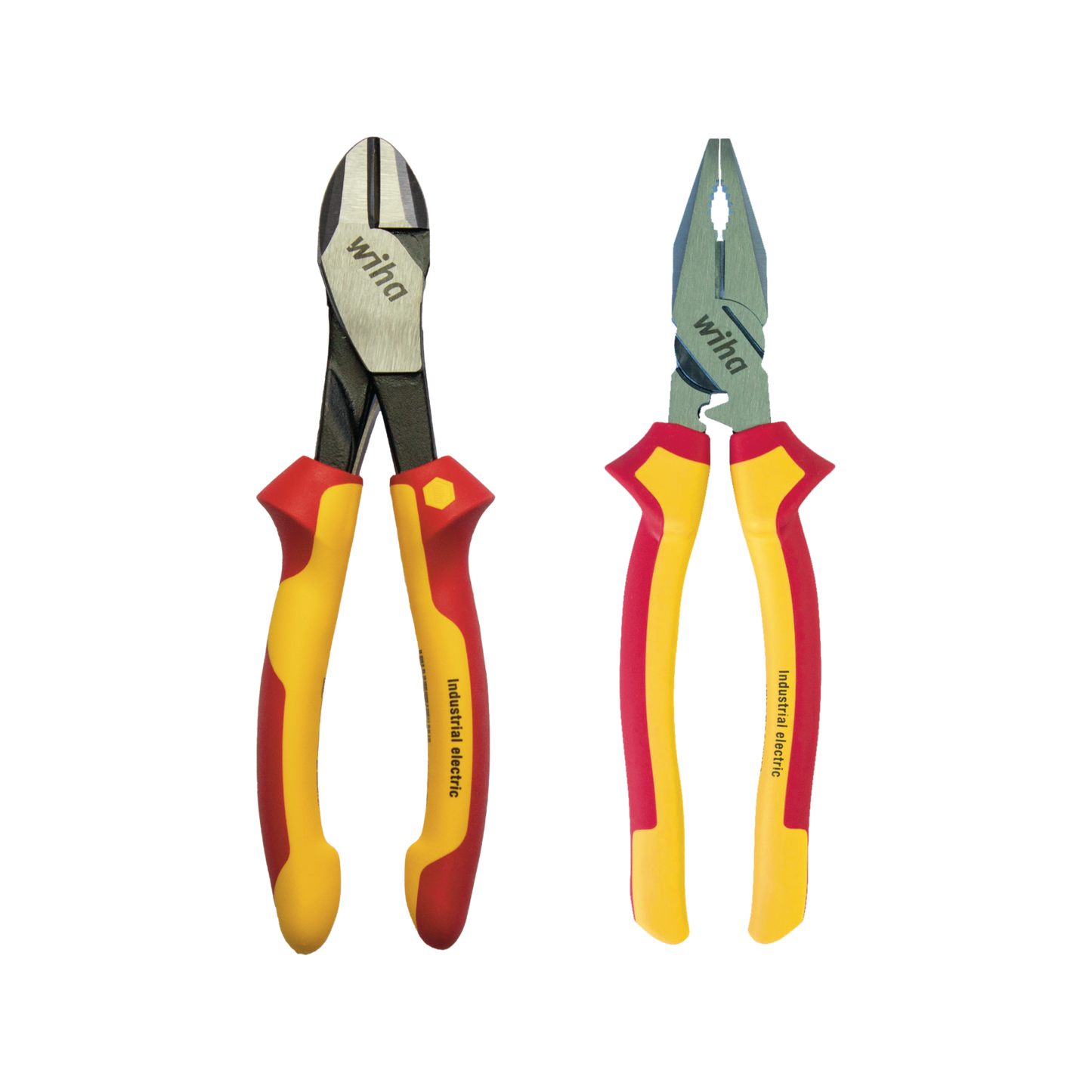 Wiha VDE Insulated Plier Set - 2 Piece - 220mm Combination & 200mm Cutter