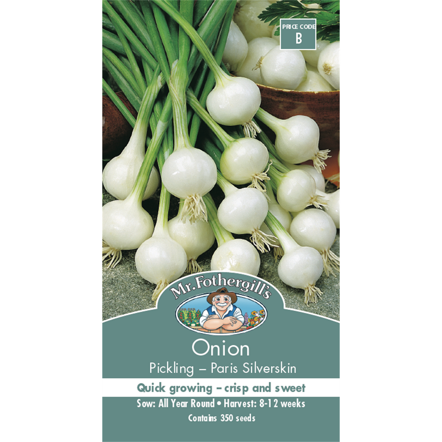 Mr Fothergill Paris Silverskin Onion Seeds