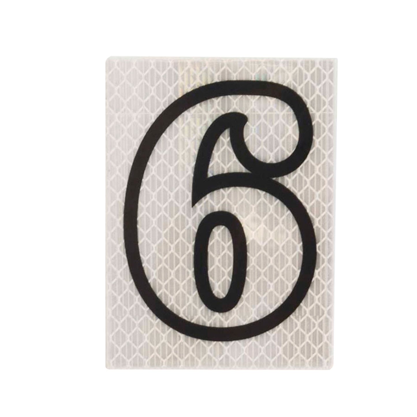 Sandleford Self Adhesive Night Shine House Number 6 - 80mm