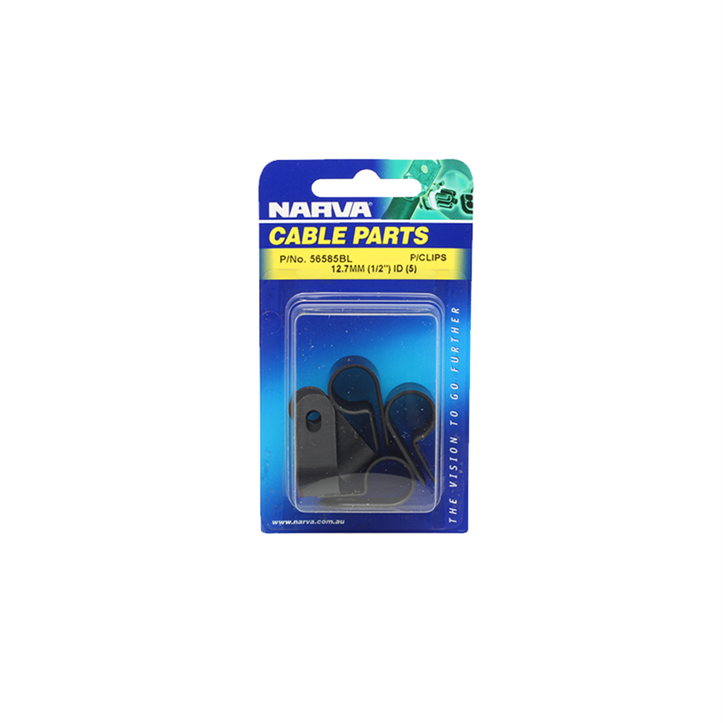Narva Nylon Cable Clamps - 12.7mm - 5 Pack