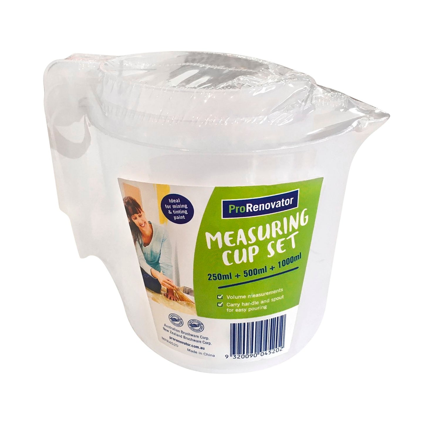 Pro Renovator Measuring Cup Set - 1L, 500ml, 250ml