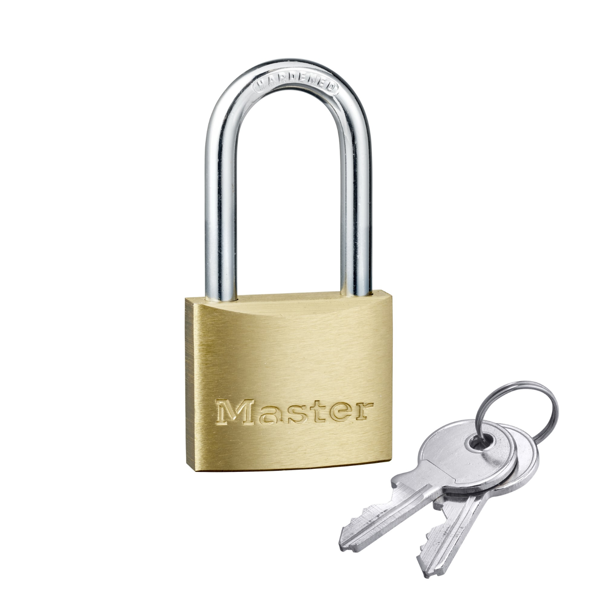 Master Lock 40mm Padlock - Brass Body - Hardened Steel Shackle - Durable