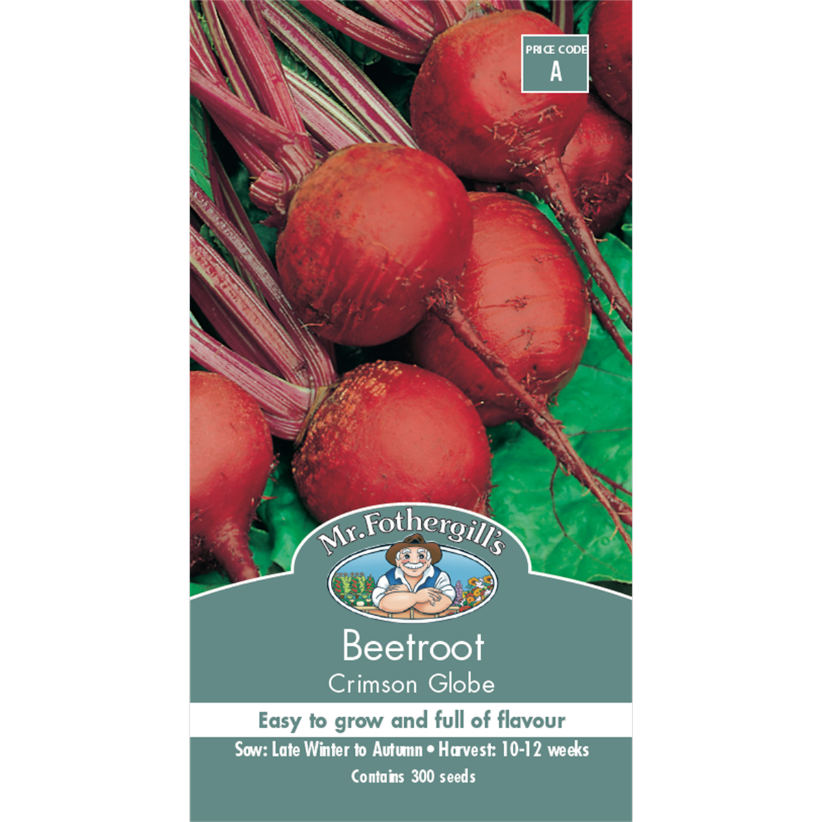 Mr Fothergill S Crimson Globe Beetroot Seeds - 75mm - Red - Easy Grow