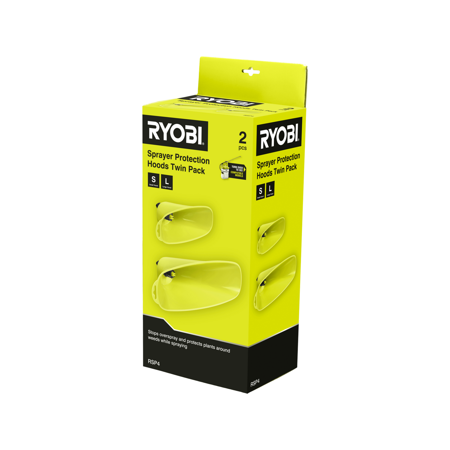 Ryobi Protection Hoods - Large & Small - 375 x 185 x 130mm - 2 Pack