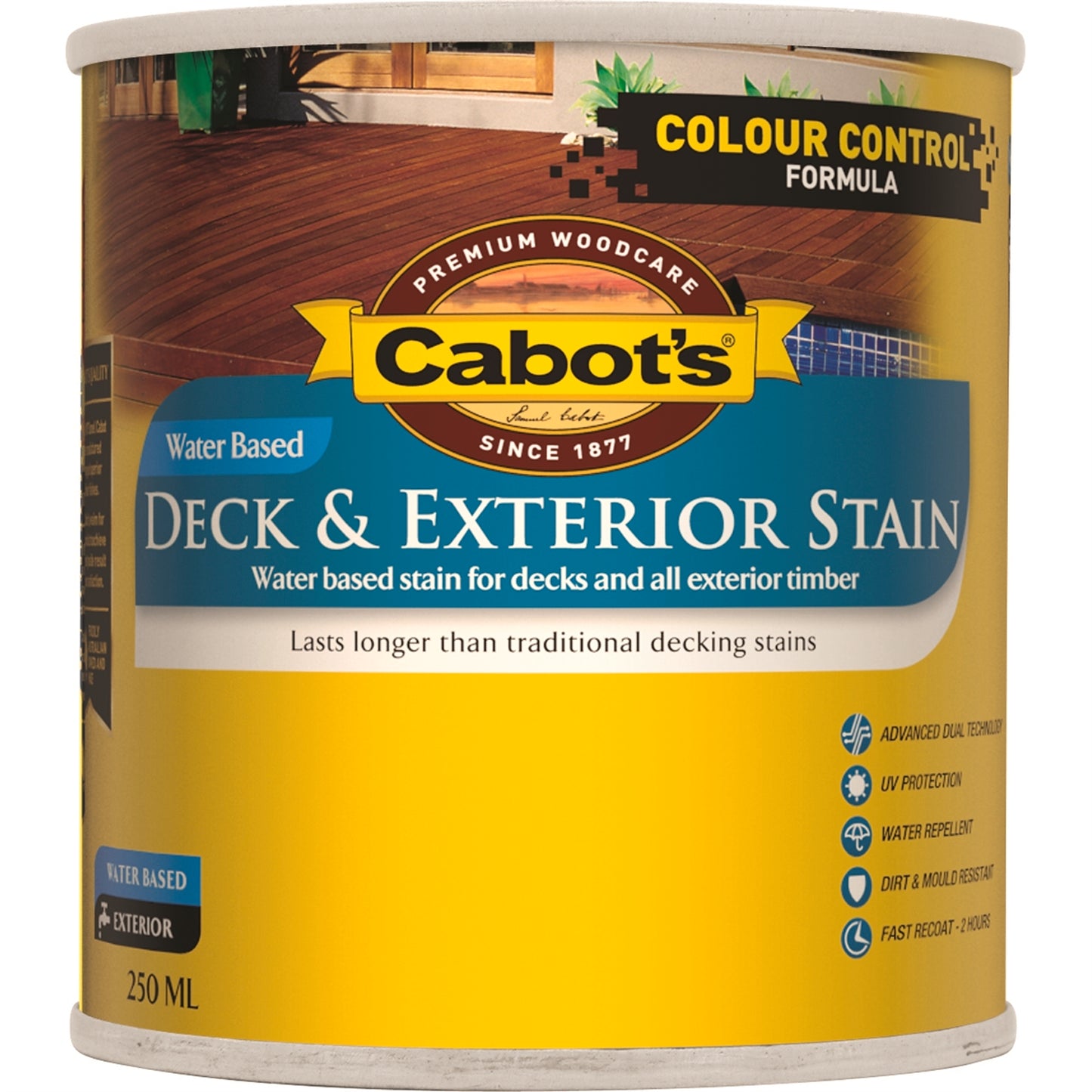 Cabot Jarrah Water Based Deck Stain - 250ml