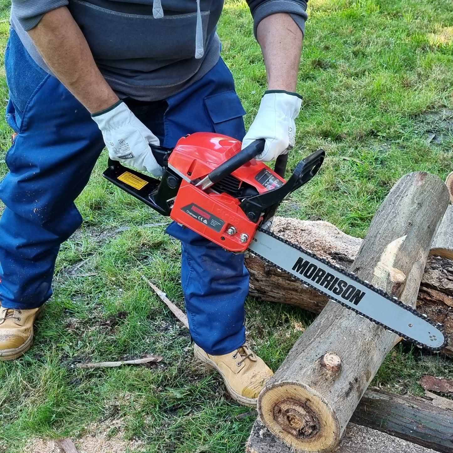 Morrison MCS45E Petrol Chainsaw - 45cc - 18" Bar