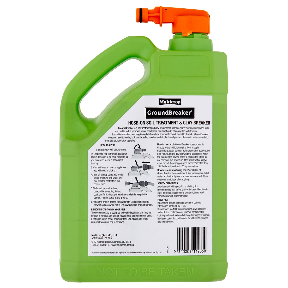 Multicrop Groundbreaker Hose - 2.8L - Soil Treatment - Clay Breaker