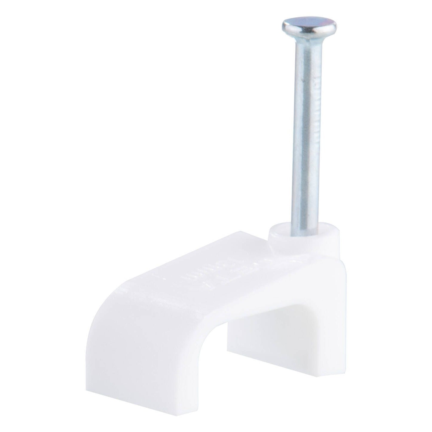 Deta 13mm White Flat Cable Clips - 500 Pack