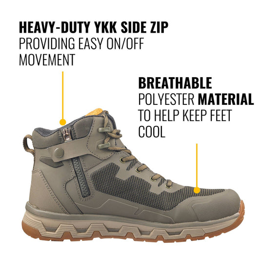 Dewalt Olive Forge Safety Work Boot - Size AU 6 / EU 40