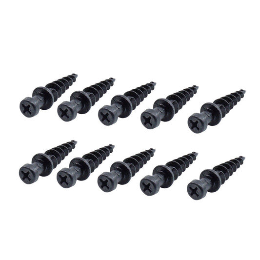 Everhang Heavy Duty Picture Hanging Screws - 8 x 40mm - 10 Pack - Black