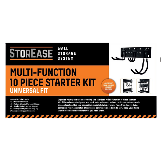 Storease Wall Storage System - 200 x 430mm - Black - 10 Piece
