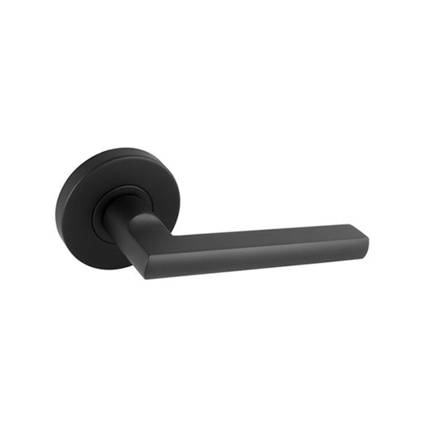 Gainsborough G4 Series Matte Black Lianna Passage Lever Set - 145 x 63mm