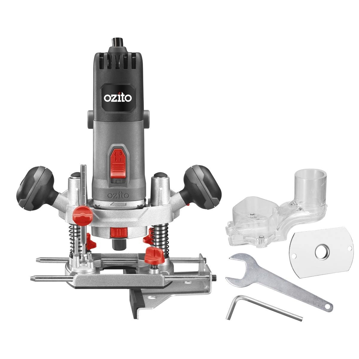 Ozito 850W Router - Variable Speed - Plastic & Metal - Clean Cuts