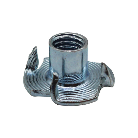 M8 Zinc Plated T Nut - 22.5mm x 11mm x 22.5mm - 4 Pack