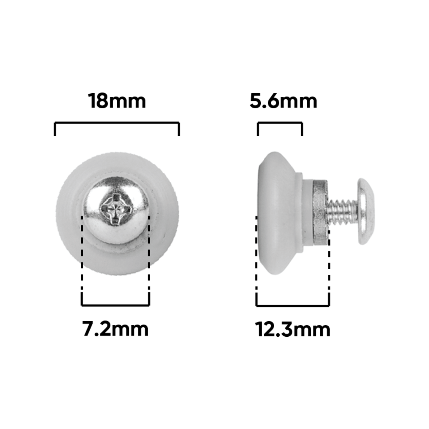 Rolltrak V Roller - 18mm - 12kg