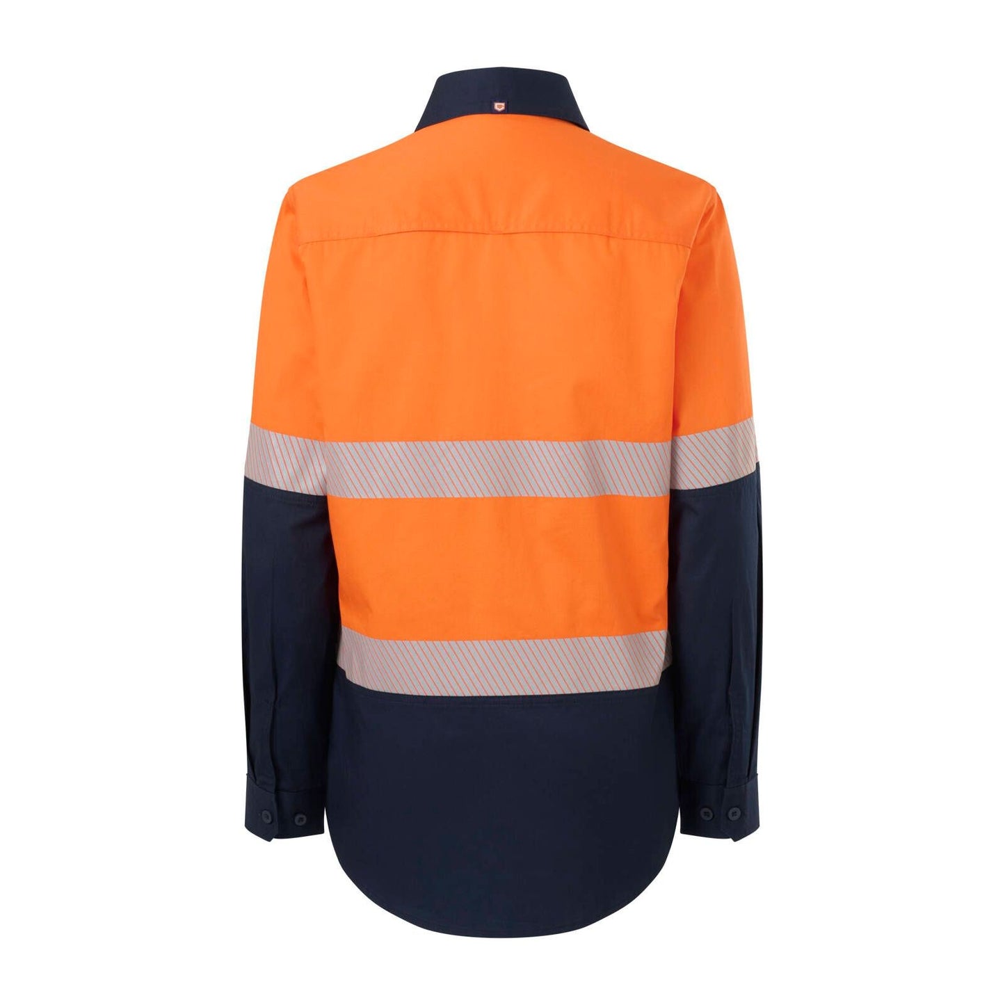Citeco Womens Long Sleeve Shirt - Size 8 - Orange Navy