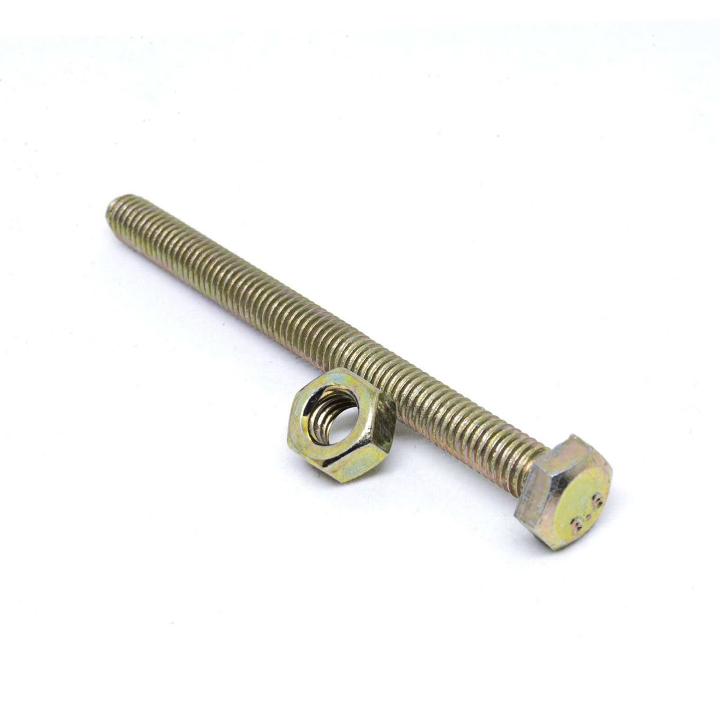 Pinnacle Hex Bolt and Nut - M10 x 100mm - Yellow - 2 Pack
