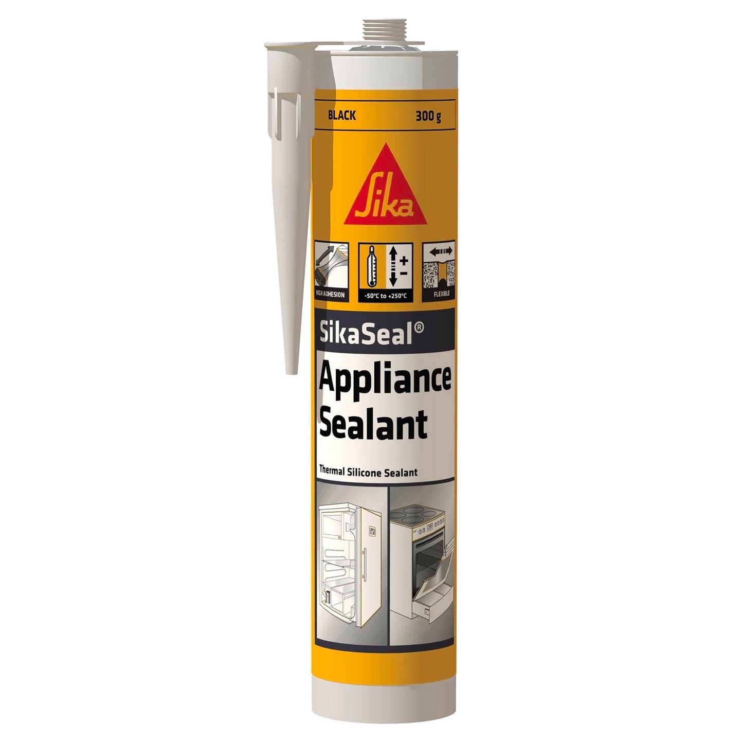 Sika Sikaseal Appliance Silicone - 300g - Black