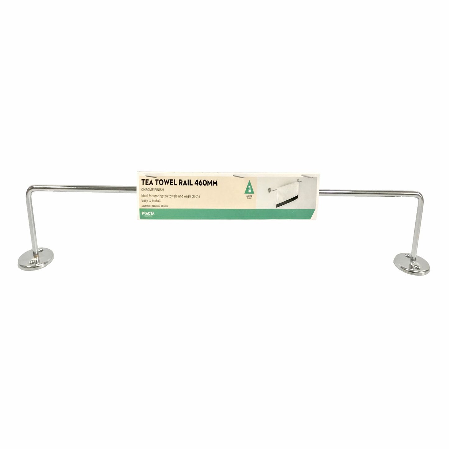 Practa Solutions Tea Towel Rail - 460mm - Chrome
