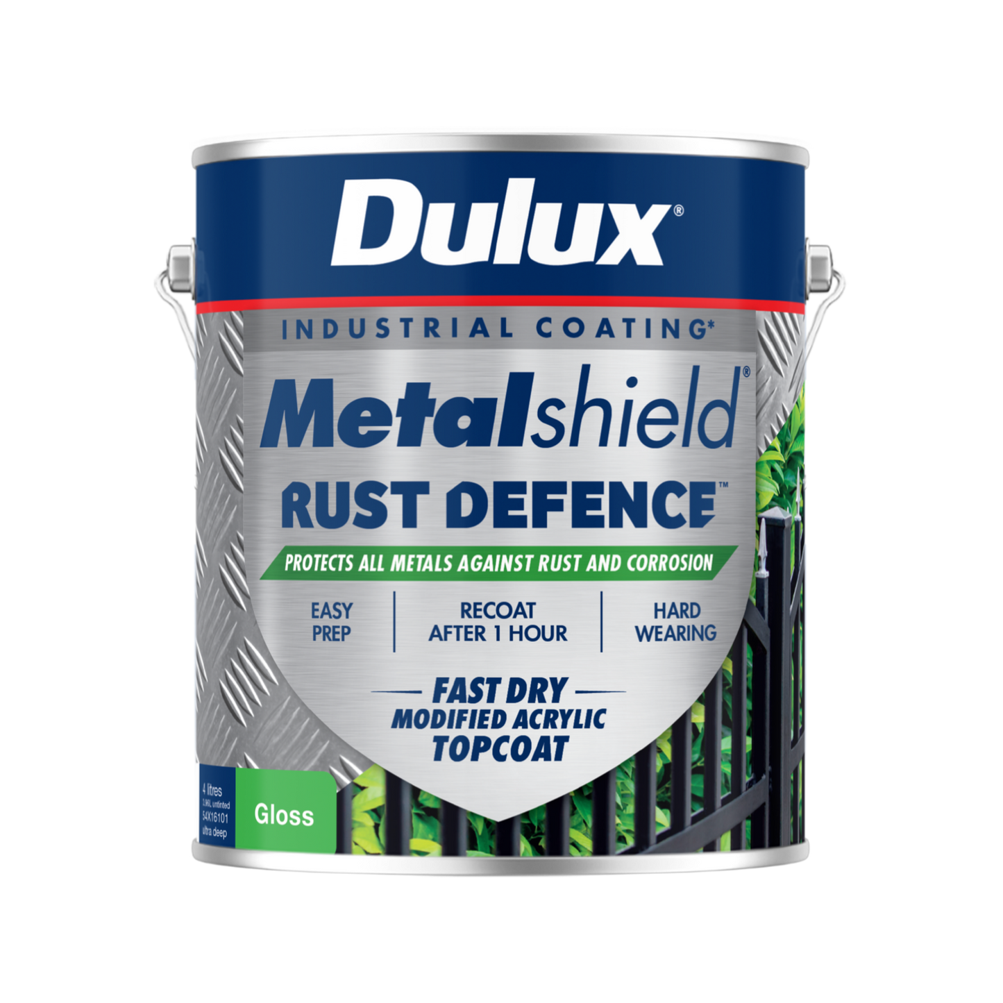 Dulux Metalshield Defence Gloss - 4L - Ultra Deep Base