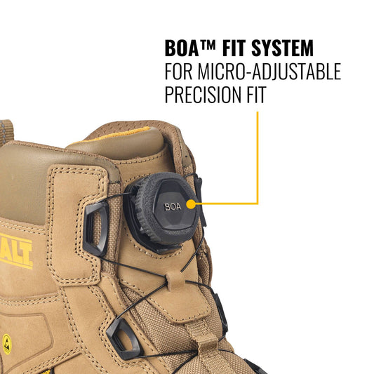 Dewalt Lander Safety Work Boots - Size 10 - Stone