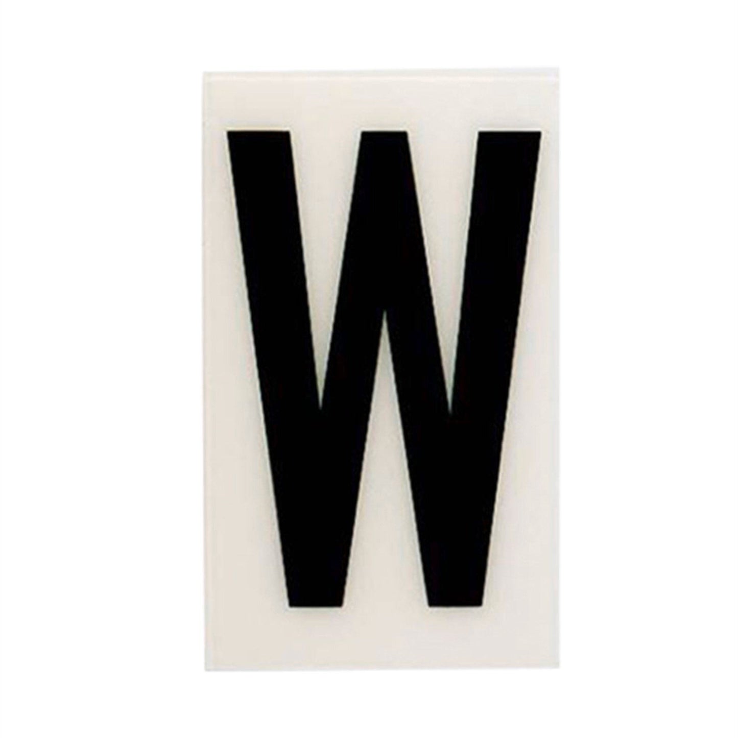 Sandleford Self Adhesive House Letter W - 85mm - White