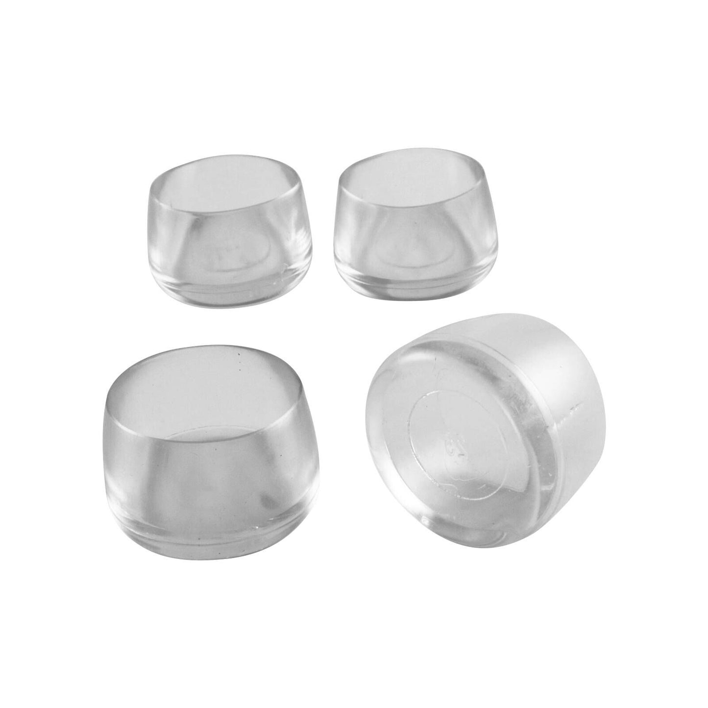 Surface Gard Clear Round Chair Tip - 25mm - 4 Pack