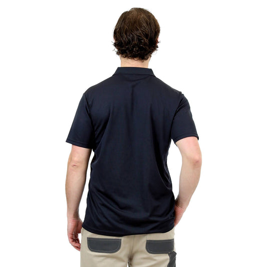 Craftright Black Short Sleeve Polo - Large