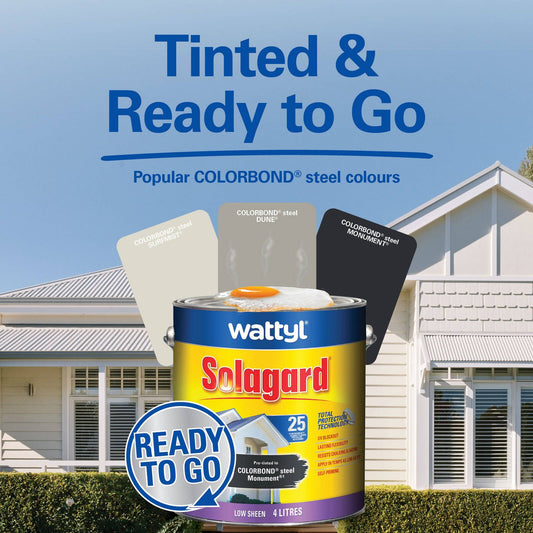 Wattyl Solagard Exterior Paint - 4L - Cottage Green - Low Sheen