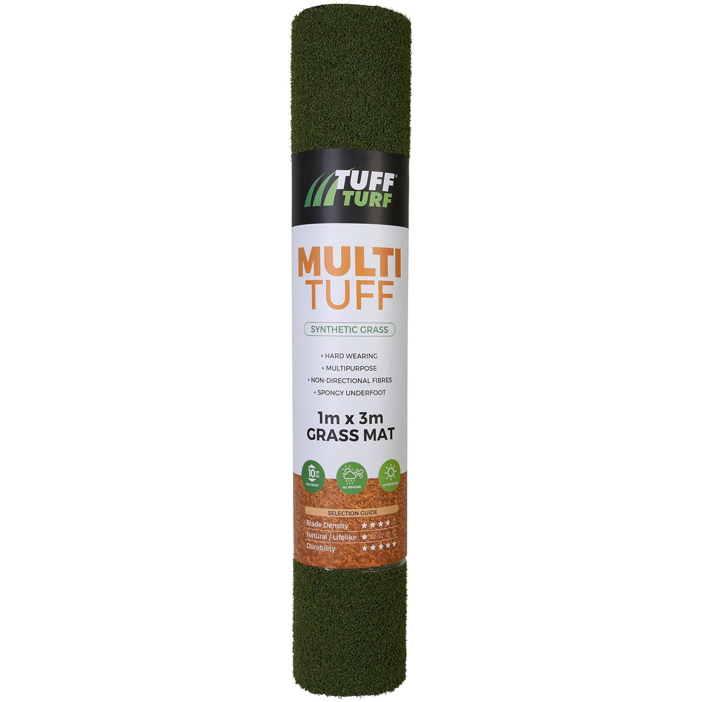 Tuff Turf Synthetic Turf Multi Mat - 1 x 3m - 10mm