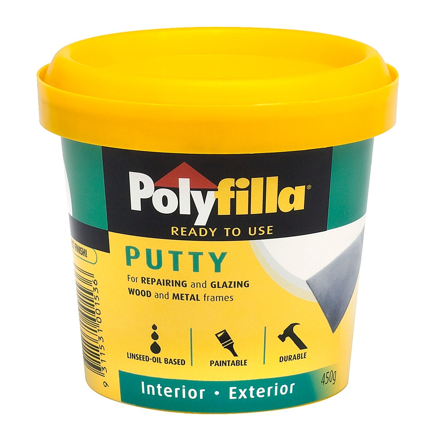Poly Putty Glazing Putty - 450g