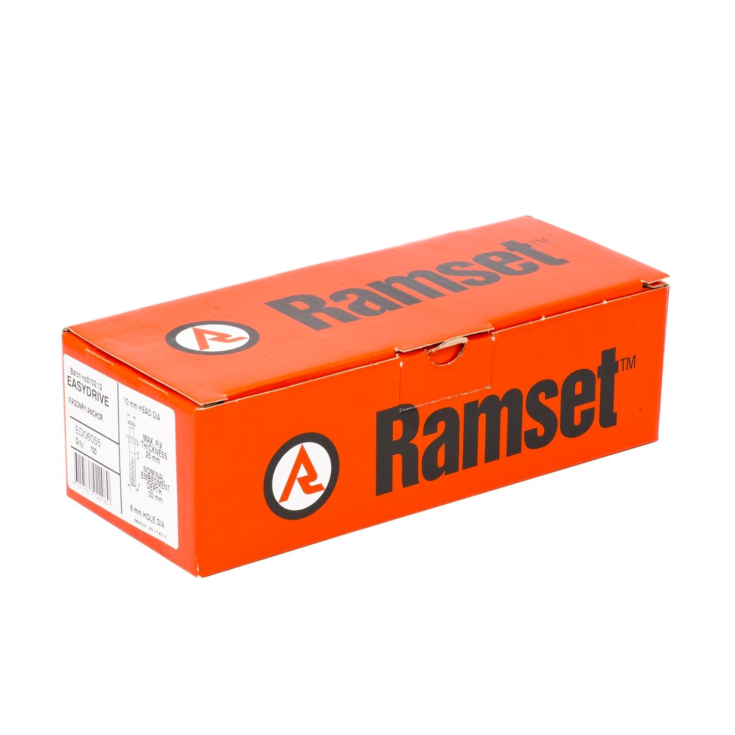 Ramset Easydrive Anchor - 6 x 55mm - 100 Pack