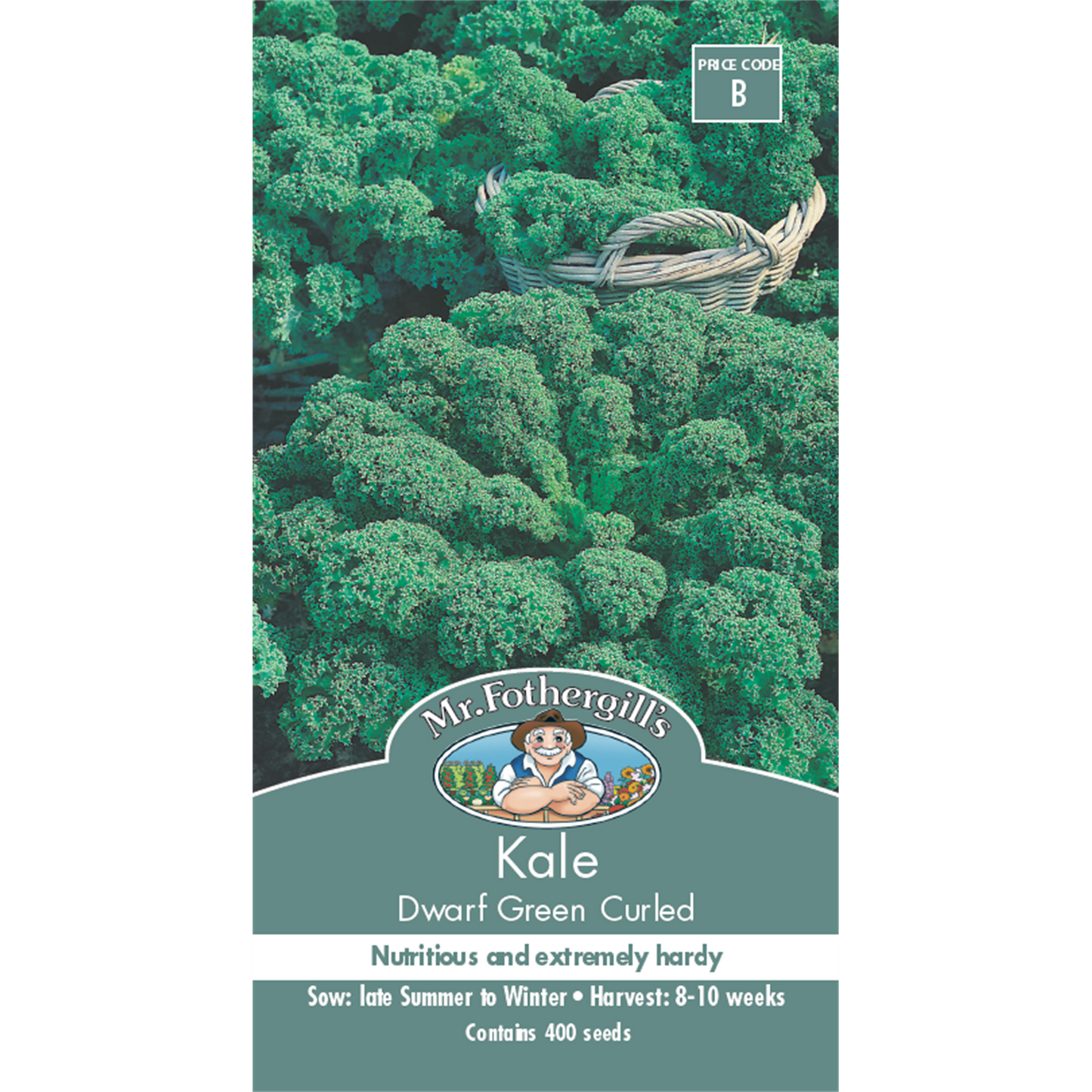 Mr Fothergill Dwarf Green Curled Kale Seeds