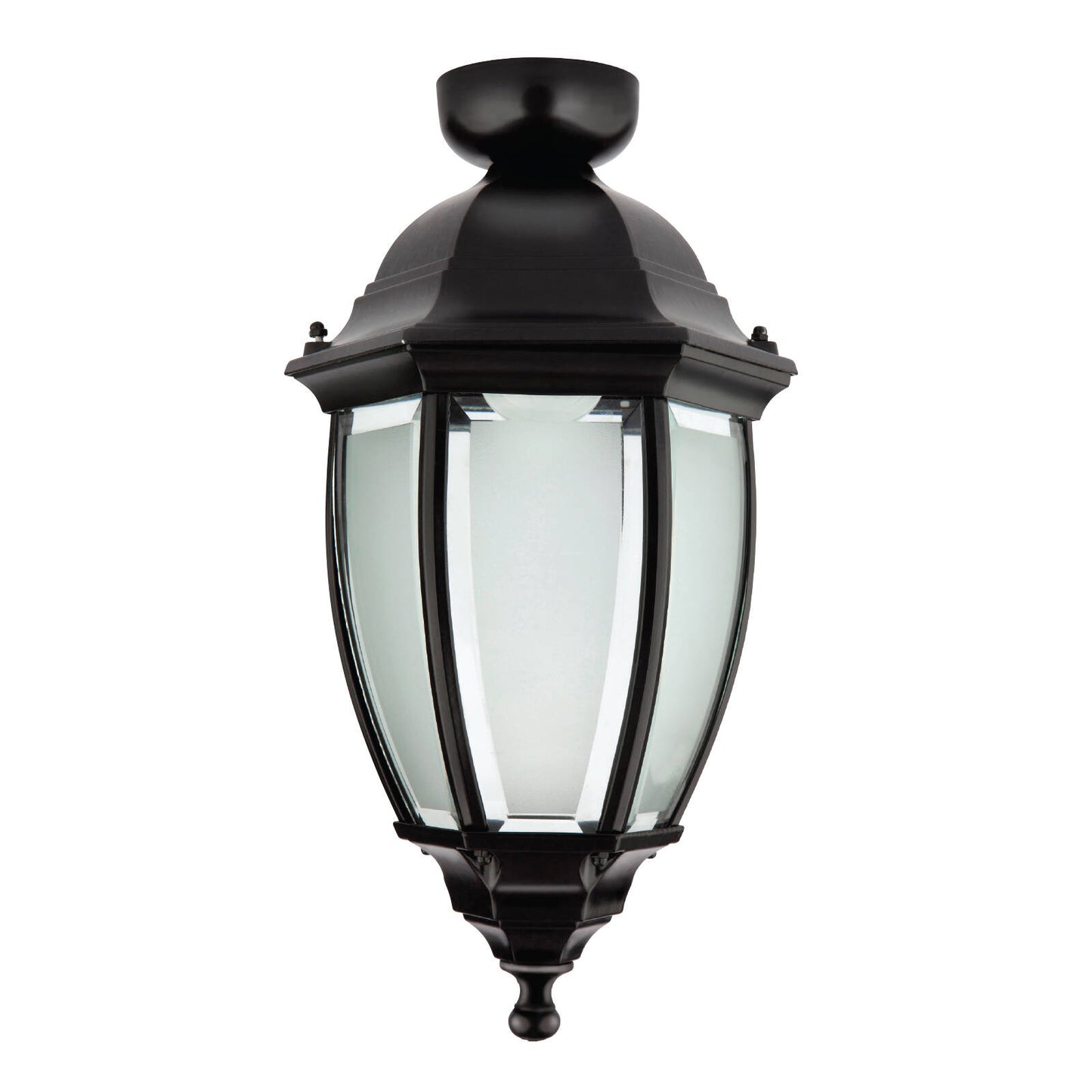 Brilliant Black Cambridge Coach Light - 205mm
