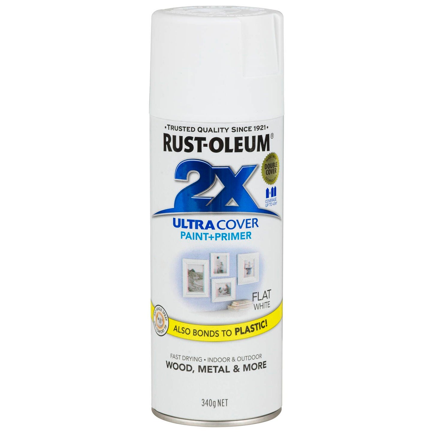 Rust-Oleum 2X Ultra Cover Flat Spray Paint - 340g - White