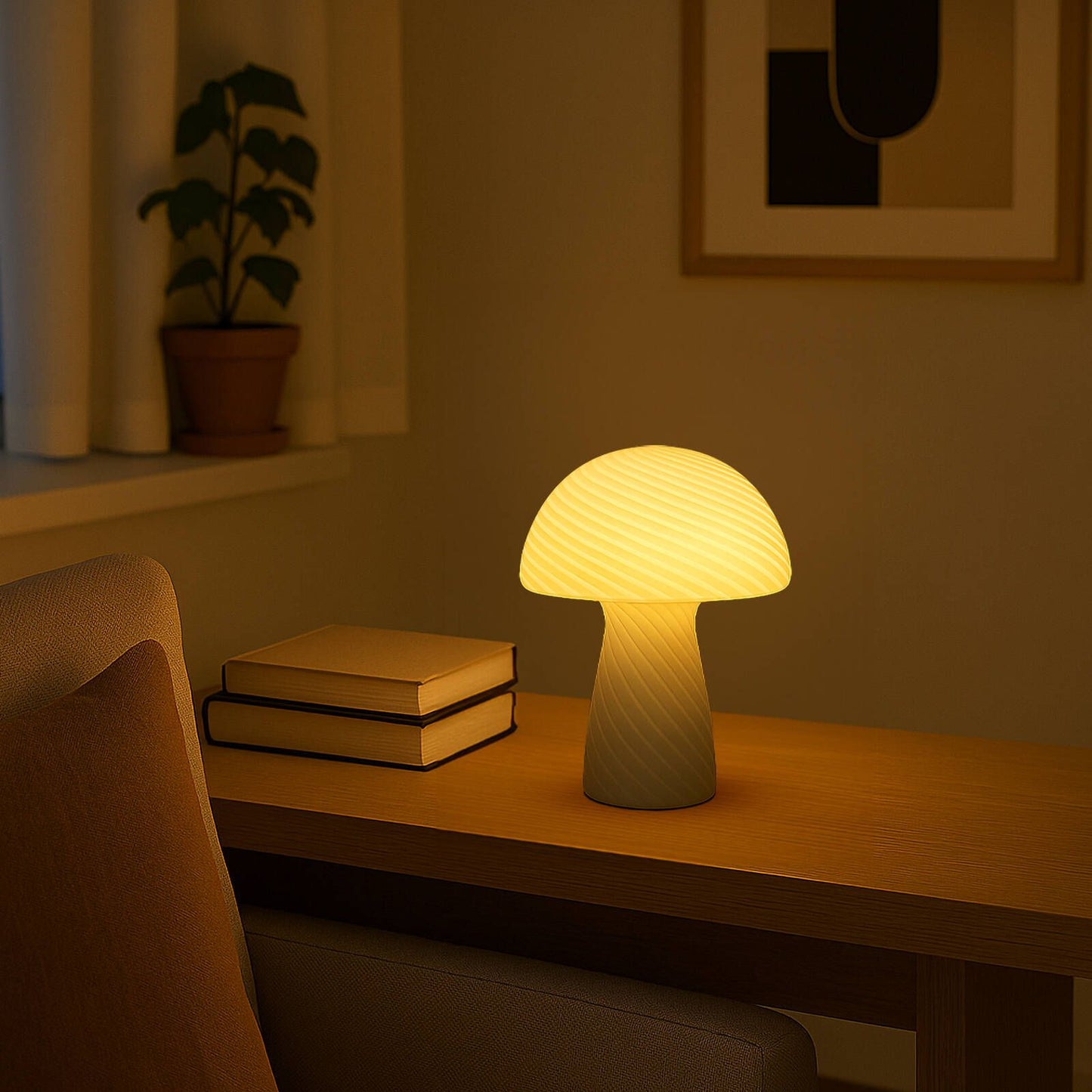 Mirabella White Shanie LED Table Lamp