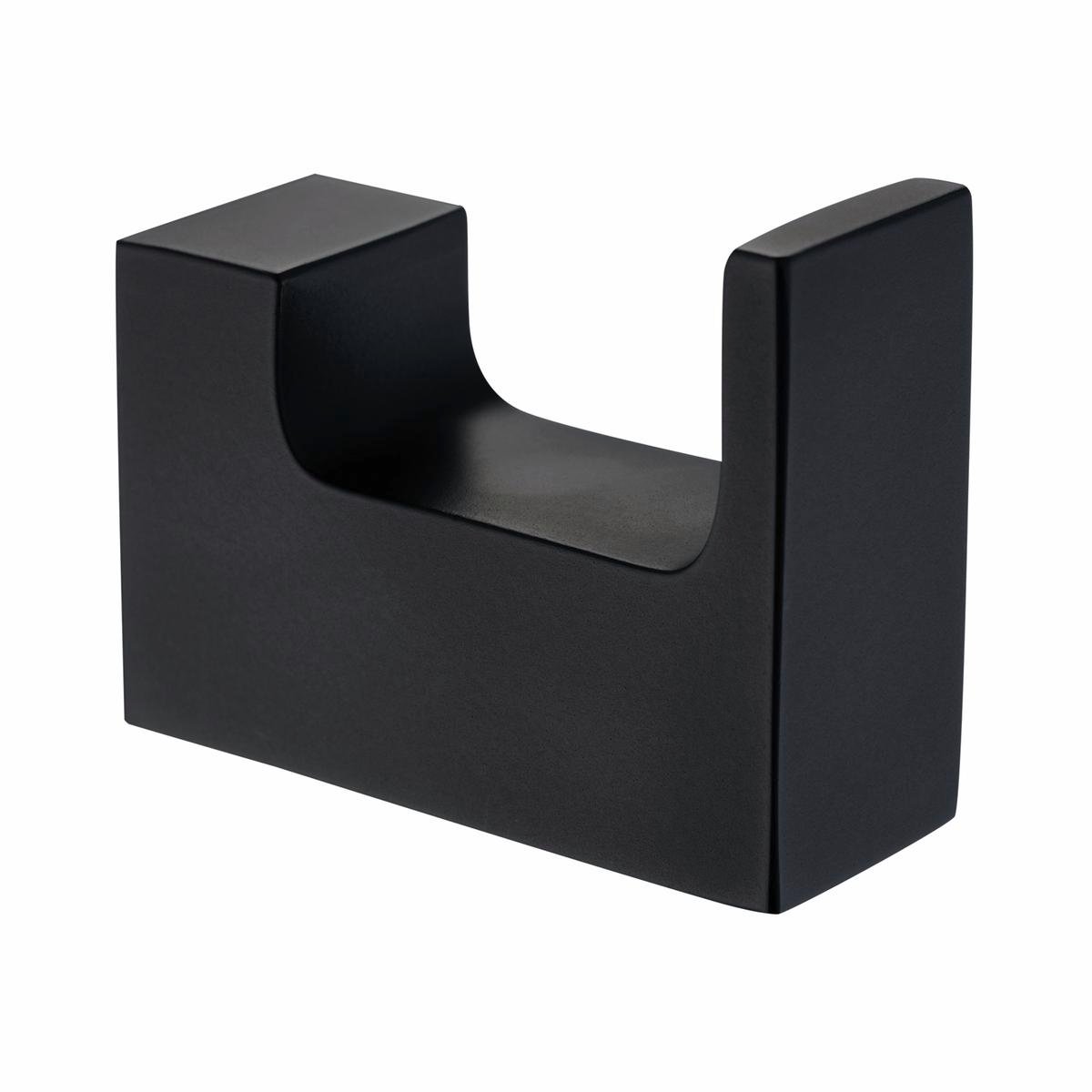Mondella Matte Black Rumba Robe Hook - 40mm Metal - Stylish Bathroom Accessory
