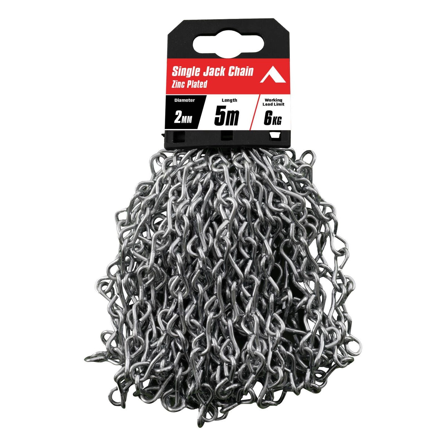 Pinnacle Zinc Plated Single Jack Chain - 2mm x 5m
