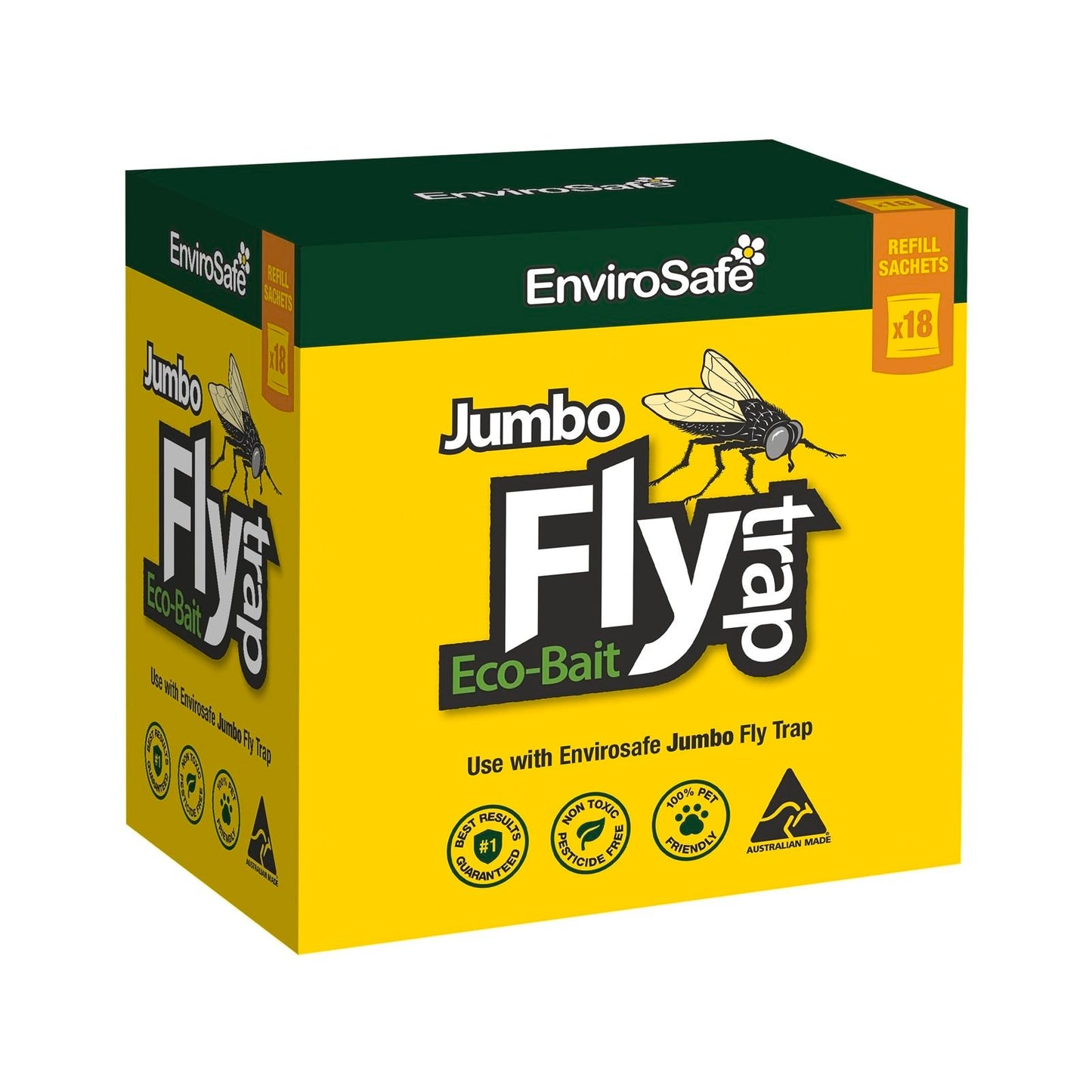 Envirosafe Jumbo Fly Attractant Refill - 18 Bulk Pack