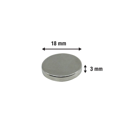 Everhang Rare Earth Disc Magnet 18mm Neodymium 3 Pack Strong