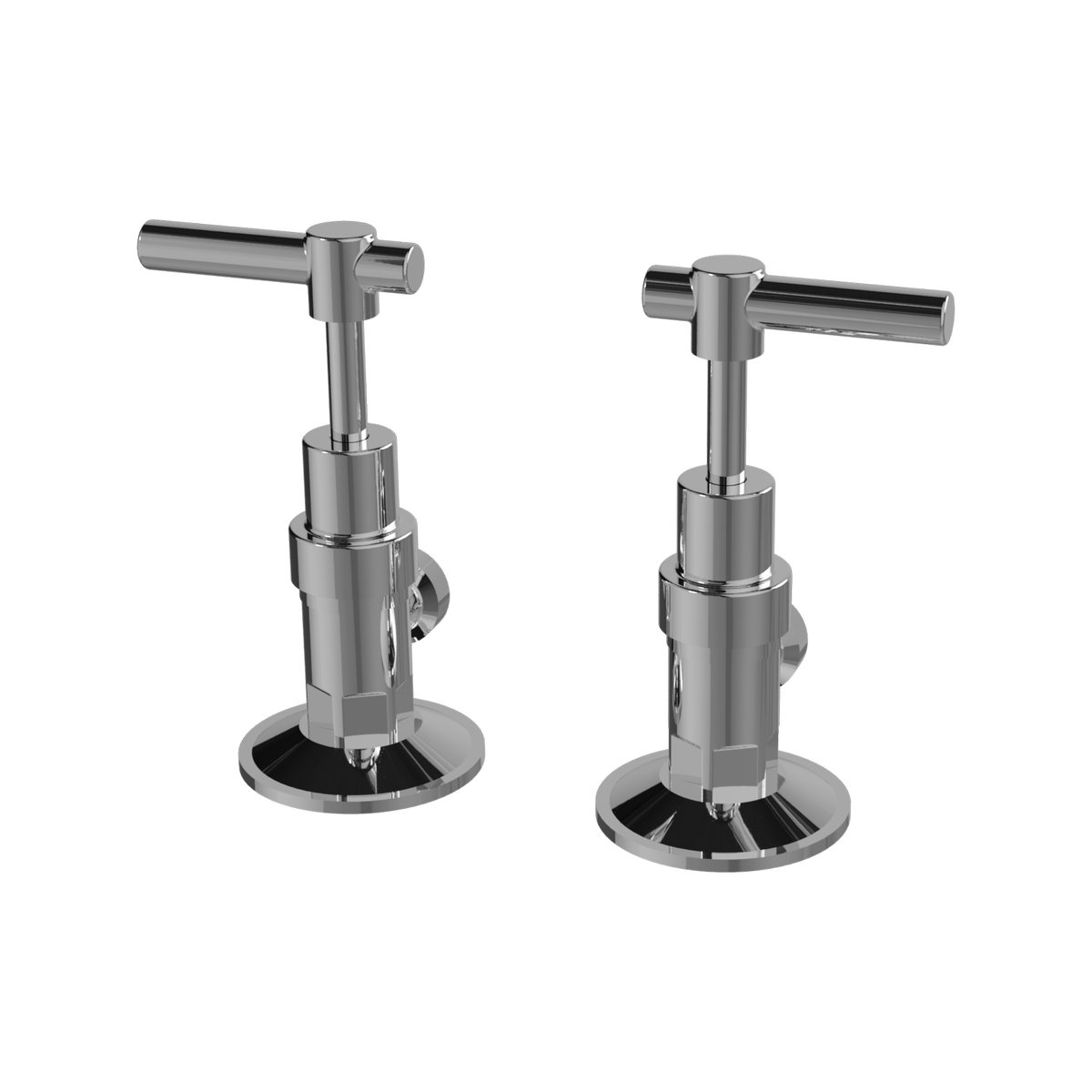 Ezyfix Chrome Modern Lever Washing Machine Taps 3 4 Turn Durable Design