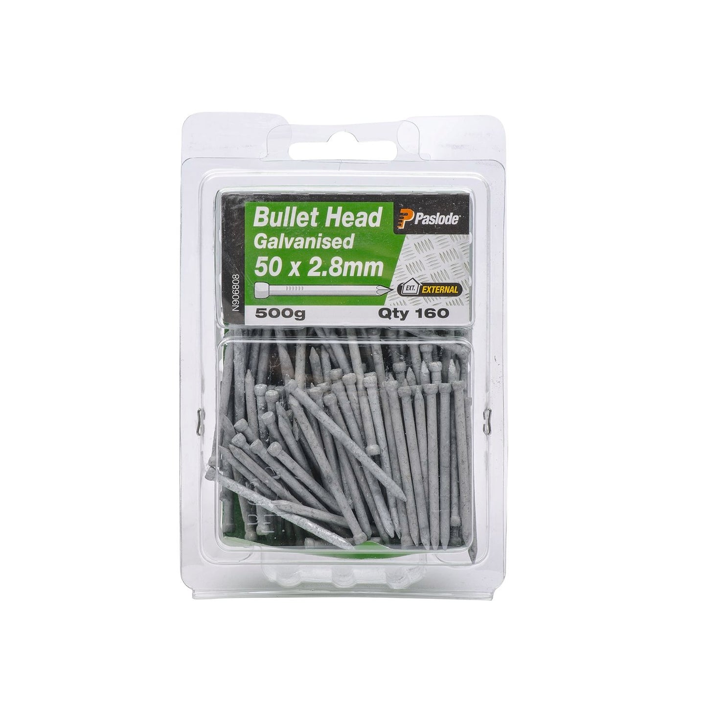 Paslode Galvanised Bullet Head Nails - 50 x 2.8mm - 160 Pack