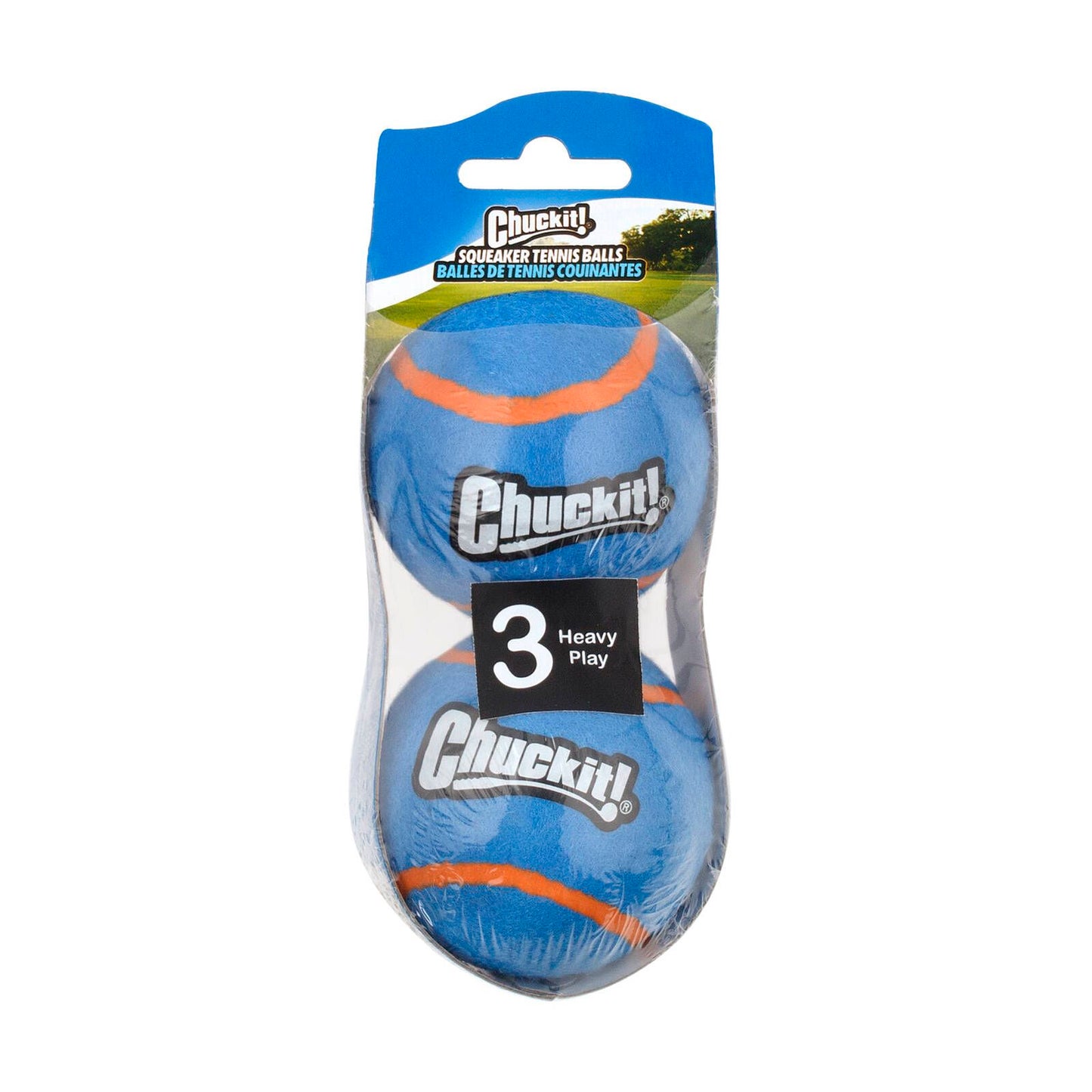 Chuckit Medium Squeaker Tennis Ball - 2 Pack