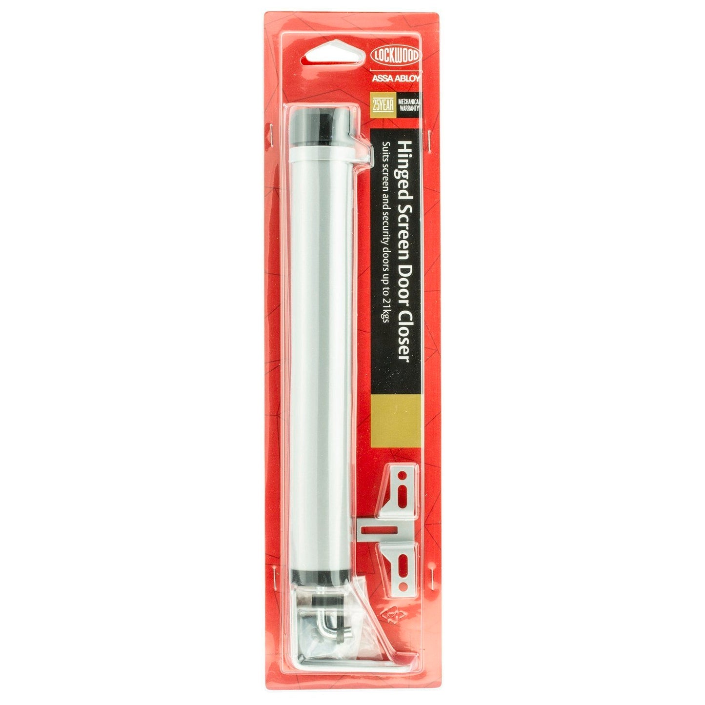 Lockwood Pneumatic Door Closer - 293mm x 35mm x 35mm - Silver