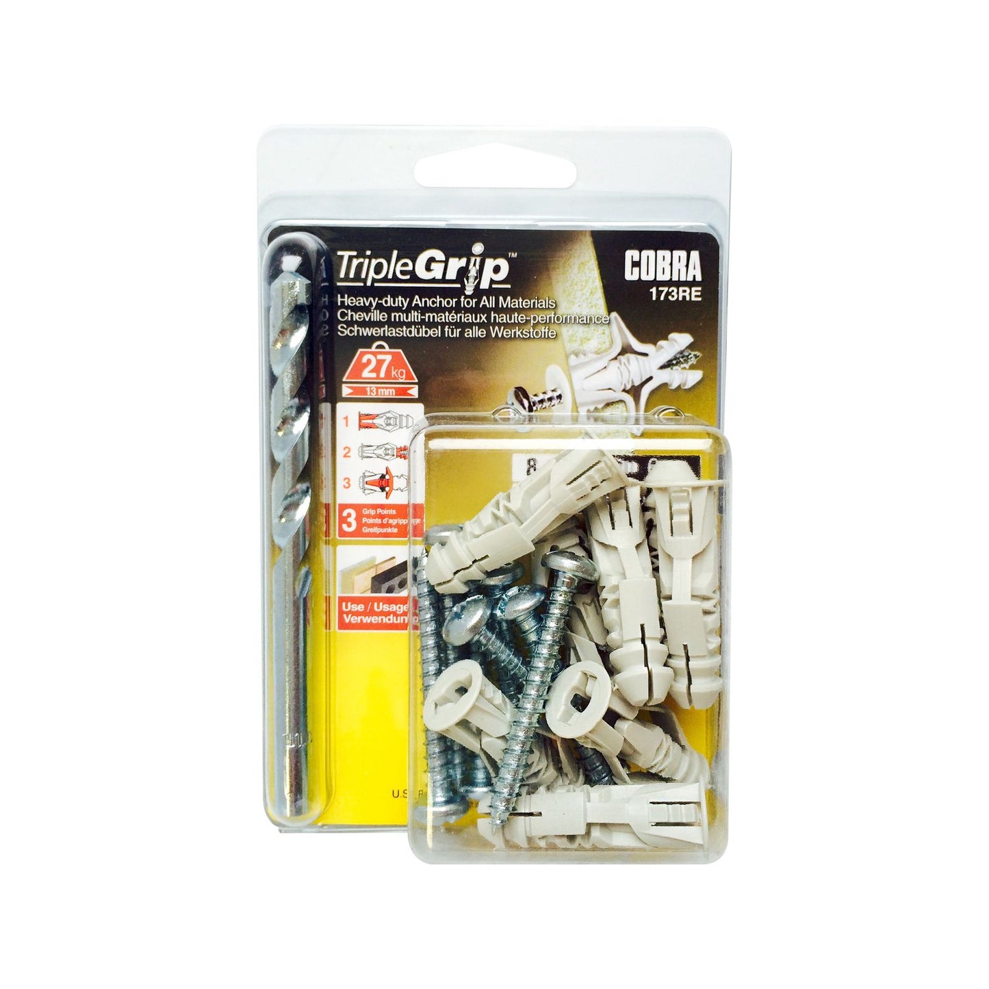 Cobra Triple Grip Anchor Screws - 6mm - 8 Pack