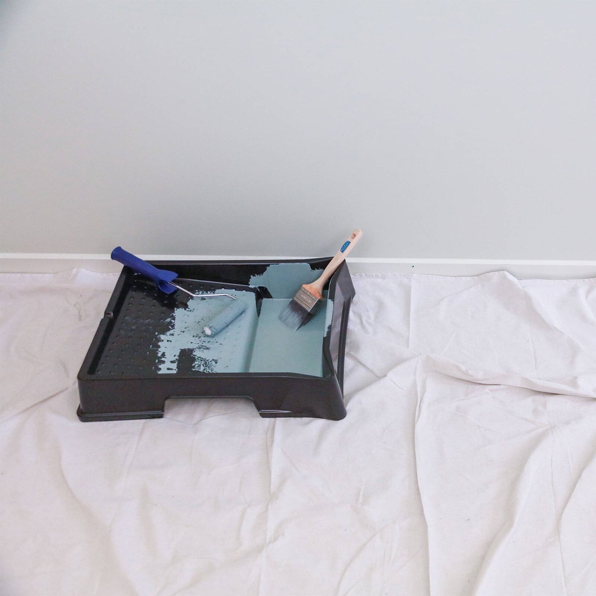 Monarch Heavy Duty Non-Slip Canvas Drop Sheet with Rubber Backing Medium 2.7 x 3.6m