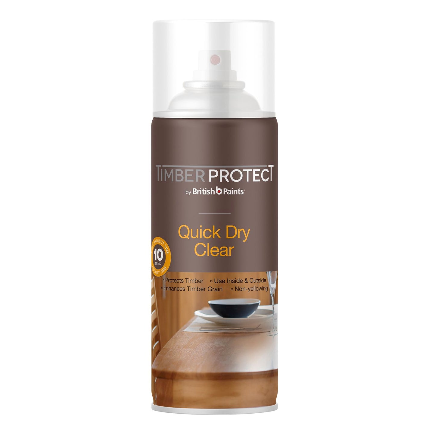 Timber Protect Satin Quick Dry Clear Varnish - 300g